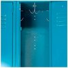 Global Industrial Double Tier Locker, 12x18x36, 6 Door, Unassembled, Blue 652079BL